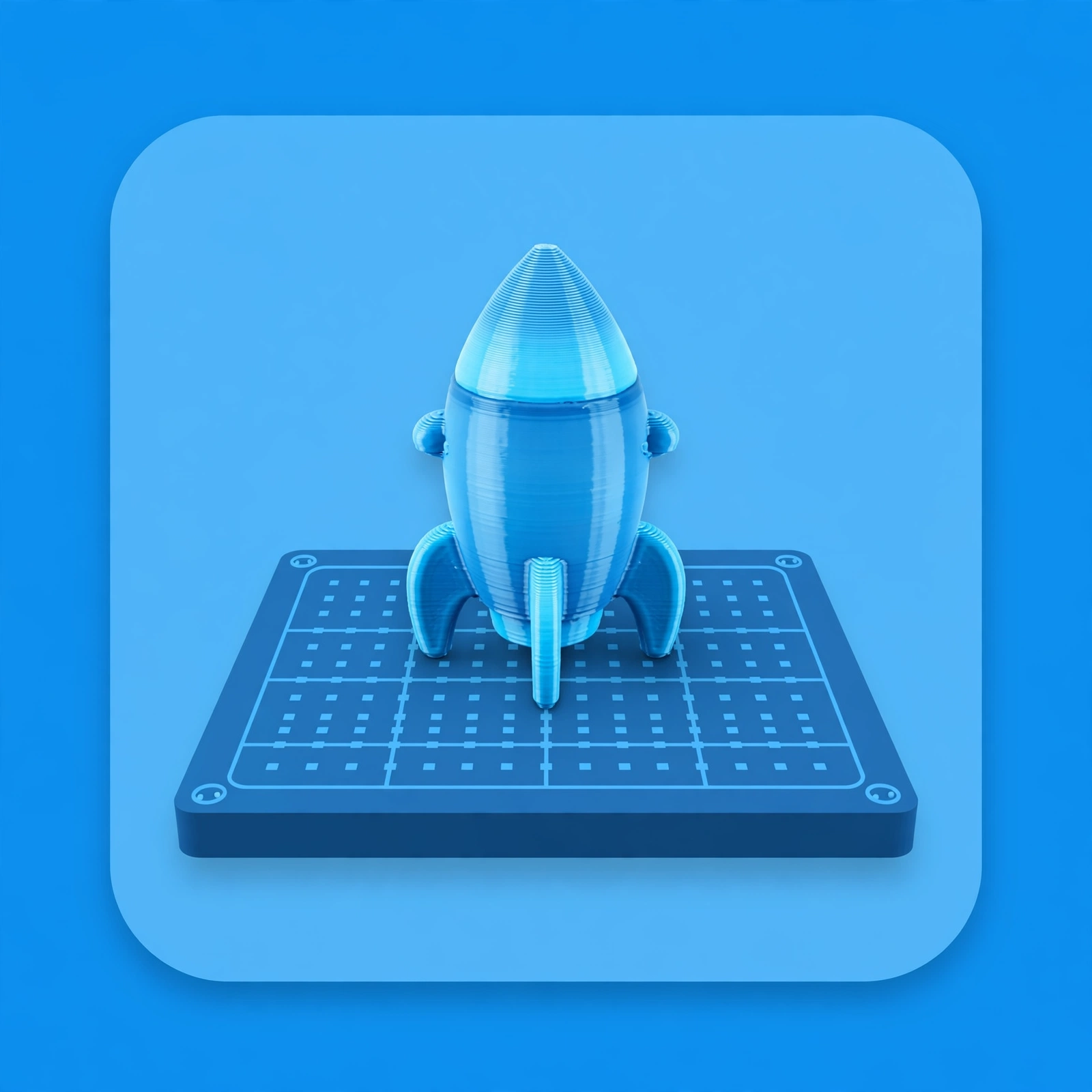 Small 3D printed toy rocket